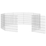 Vidaxl Animal Shelter 10 panneaux 54x60 cm fer galvanisé - afbeelding 3