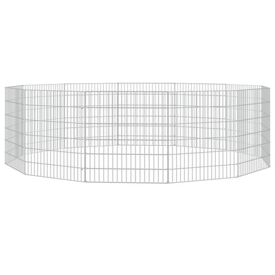 Vidaxl Animal Storage 12 panneaux 54x60 cm fer galvanisé