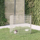 Enceinte animale vidaxl 6 panneaux 54x80 cm fer galvanisé