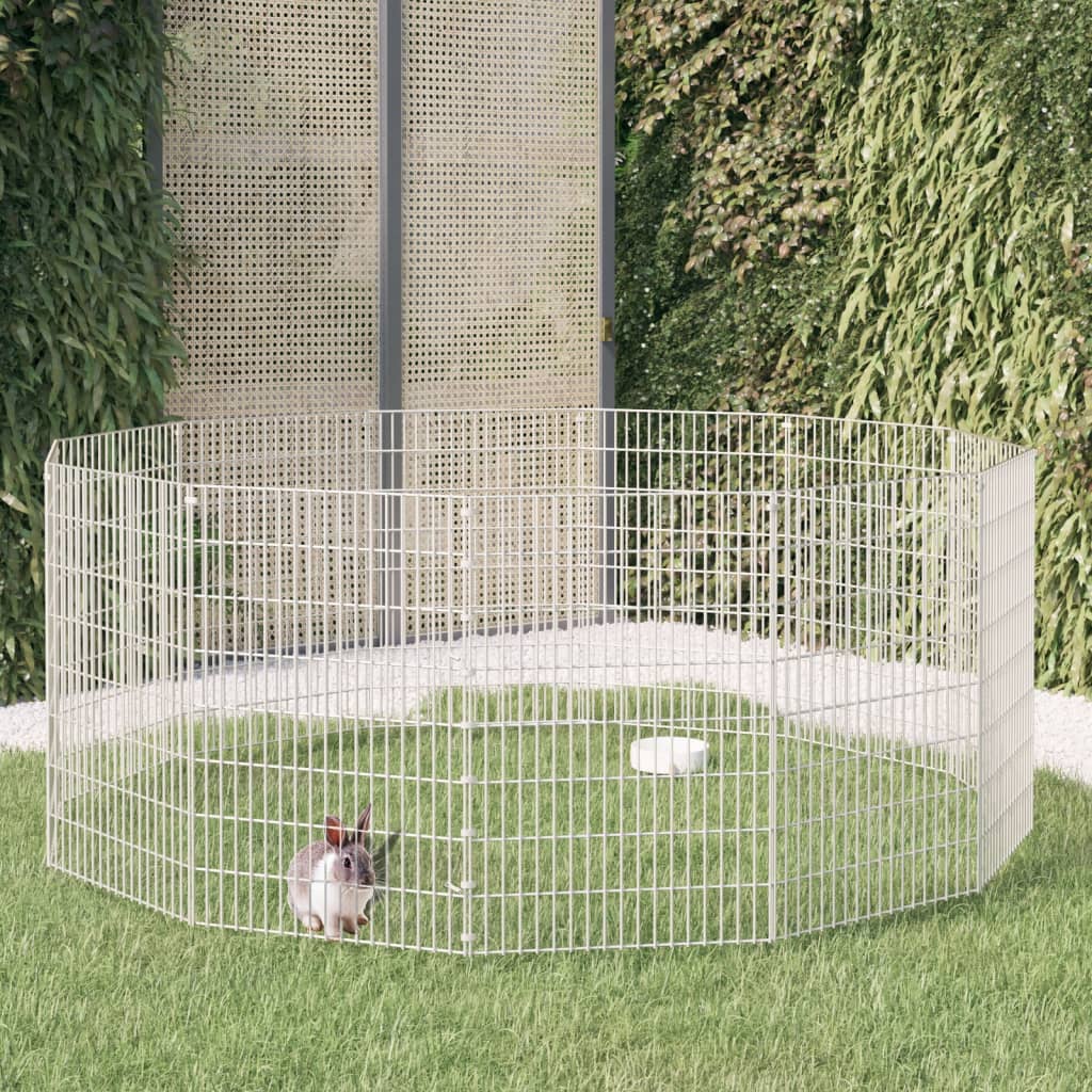 Vidaxl Animal Set 12 panneaux 54x80 cm Fer galvanisé