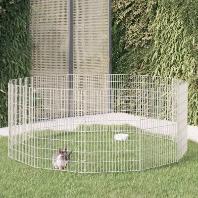 Vidaxl Animal Set 12 panneaux 54x80 cm Fer galvanisé