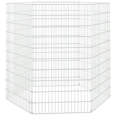 Vidaxl Animal Shelter 6 panneaux 54x100 cm fer galvanisé