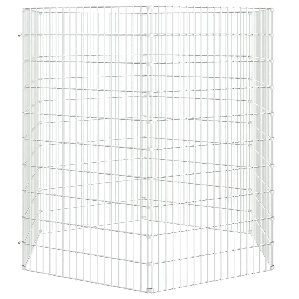 Vidaxl Animal Shelter 6 panneaux 54x100 cm fer galvanisé