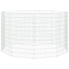 Enceinte animale vidaxl 10 panneaux 54x100 cm fer galvanisé