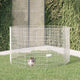 Enceinte animale vidaxl 10 panneaux 54x100 cm fer galvanisé
