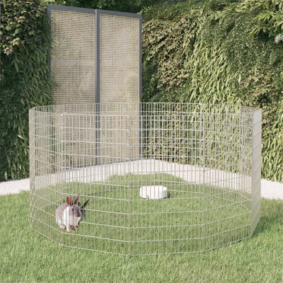 Vidaxl Animal Storage 12 panneaux 54x100 cm fer galvanisé