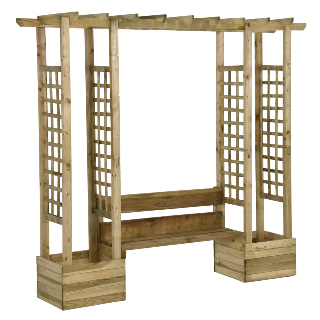 Vidaxl pergola avec canapé et jardinières