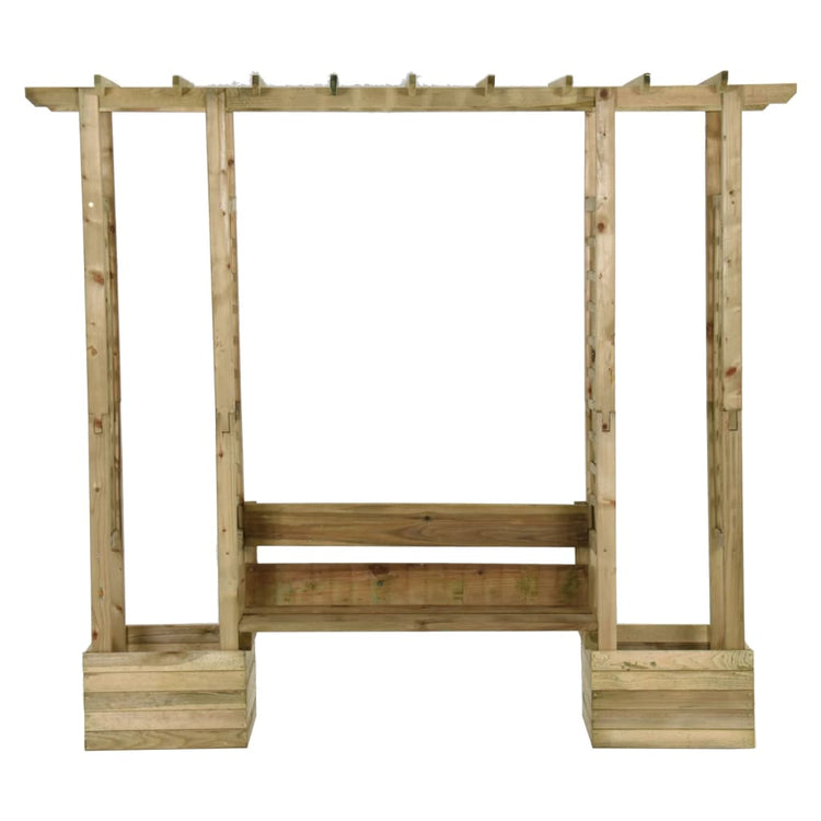 Vidaxl pergola avec canapé et jardinières