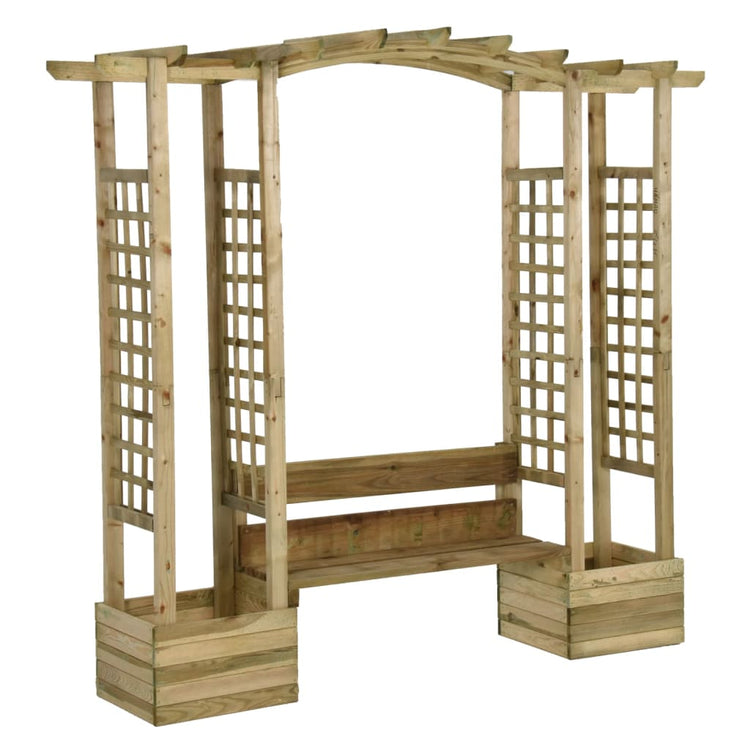 Vidaxl pergola avec canapé et jardinières