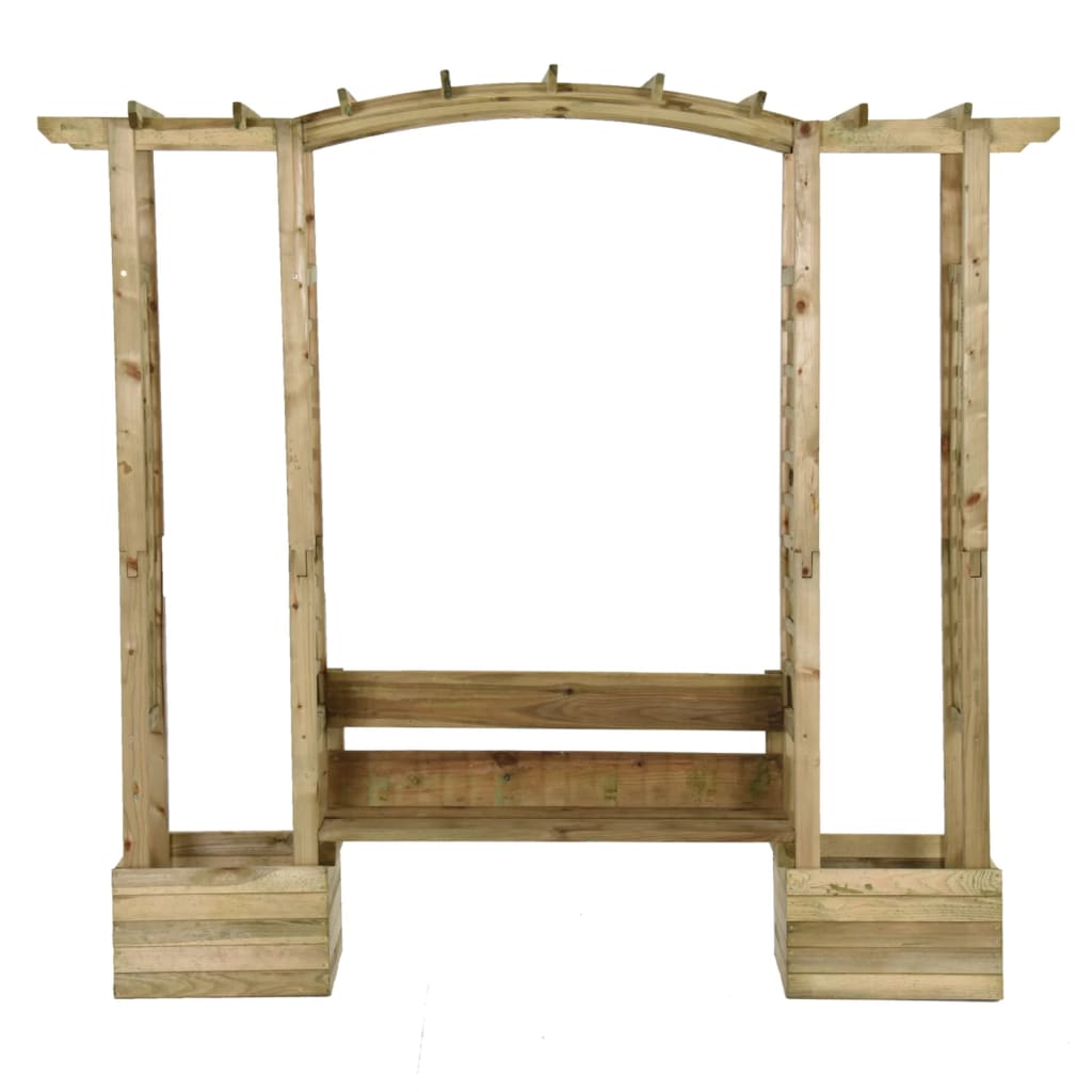 Vidaxl pergola avec canapé et jardinières
