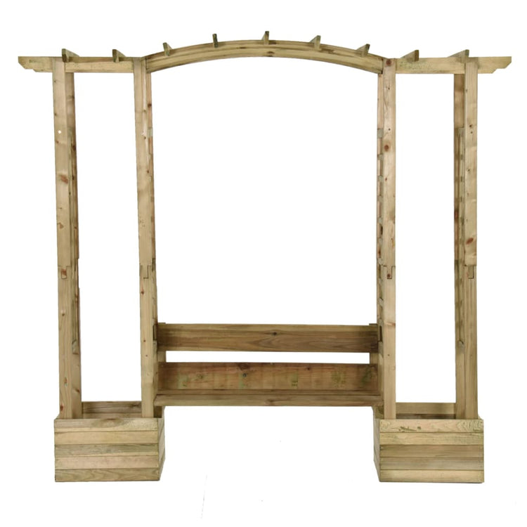 Vidaxl pergola avec canapé et jardinières