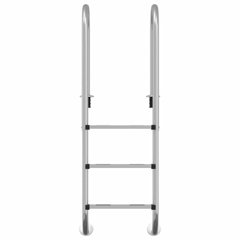 Échelle de piscine Vidaxl 54x38x158 cm 304 en acier inoxydable