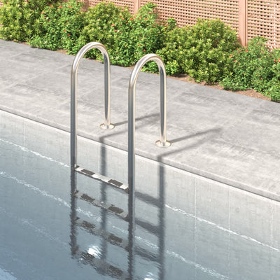Échelle de piscine Vidaxl 54x38x184.5 cm 304 Acier inoxydable