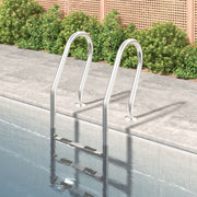 Échelle de piscine Vidaxl 54x38x158 cm 304 en acier inoxydable - afbeelding 1