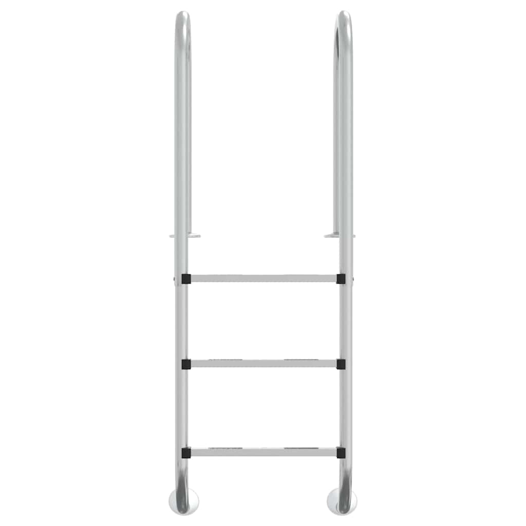 Échelle de piscine Vidaxl 54x38x158 cm 304 en acier inoxydable