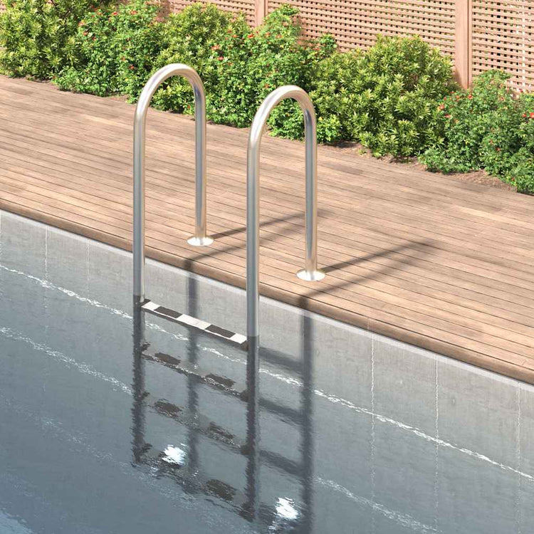 Échelle de piscine Vidaxl 54x38x184.5 cm 304 Acier inoxydable