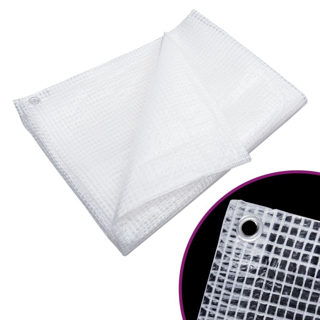 Appareil Vidaxl Leno 140 g m² 6x6 m blanc