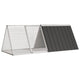Vidaxl Rabbit Hutch 2015x80.5x71 cm Anthracite en acier galvanisé