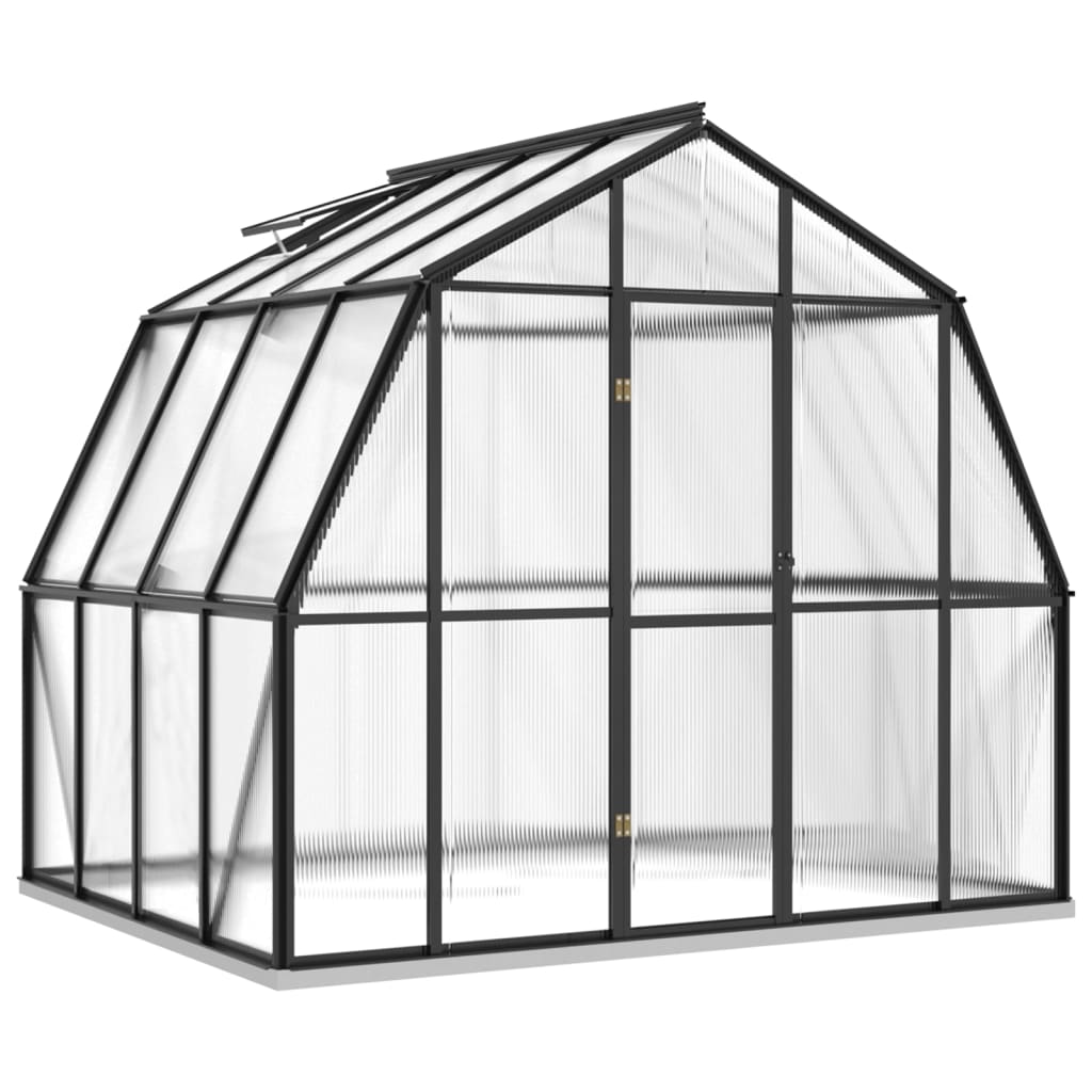 Vidaxl Greenhouse avec cadre de base 6,43 m² Aluminium anthracite -colored