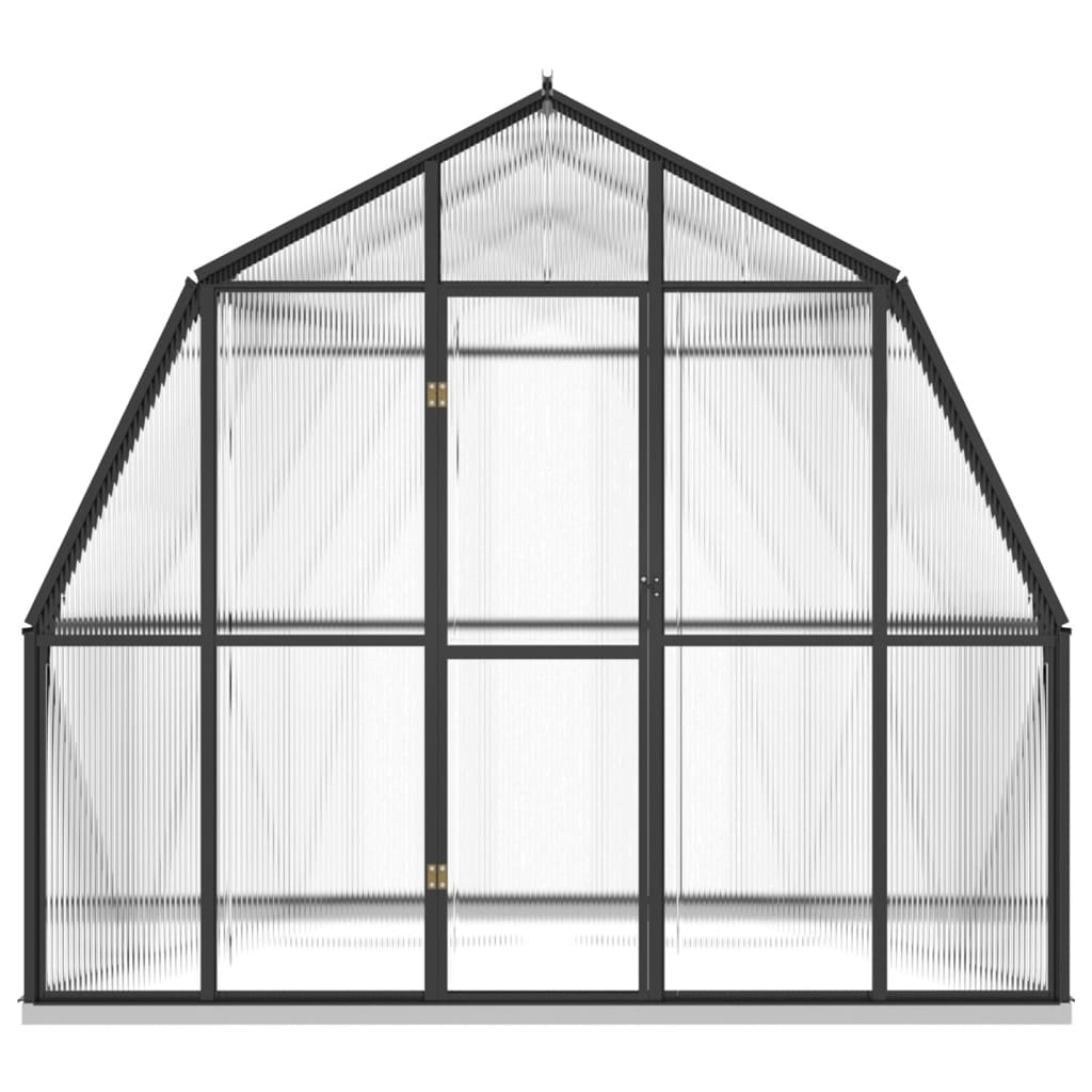 Vidaxl Greenhouse avec cadre de base 6,43 m² Aluminium anthracite -colored