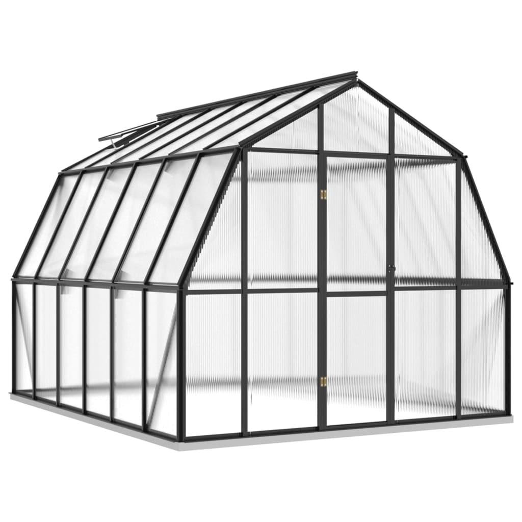 Vidaxl Greenhouse avec cadre de base 9,53 m² Aluminium anthracite -colored