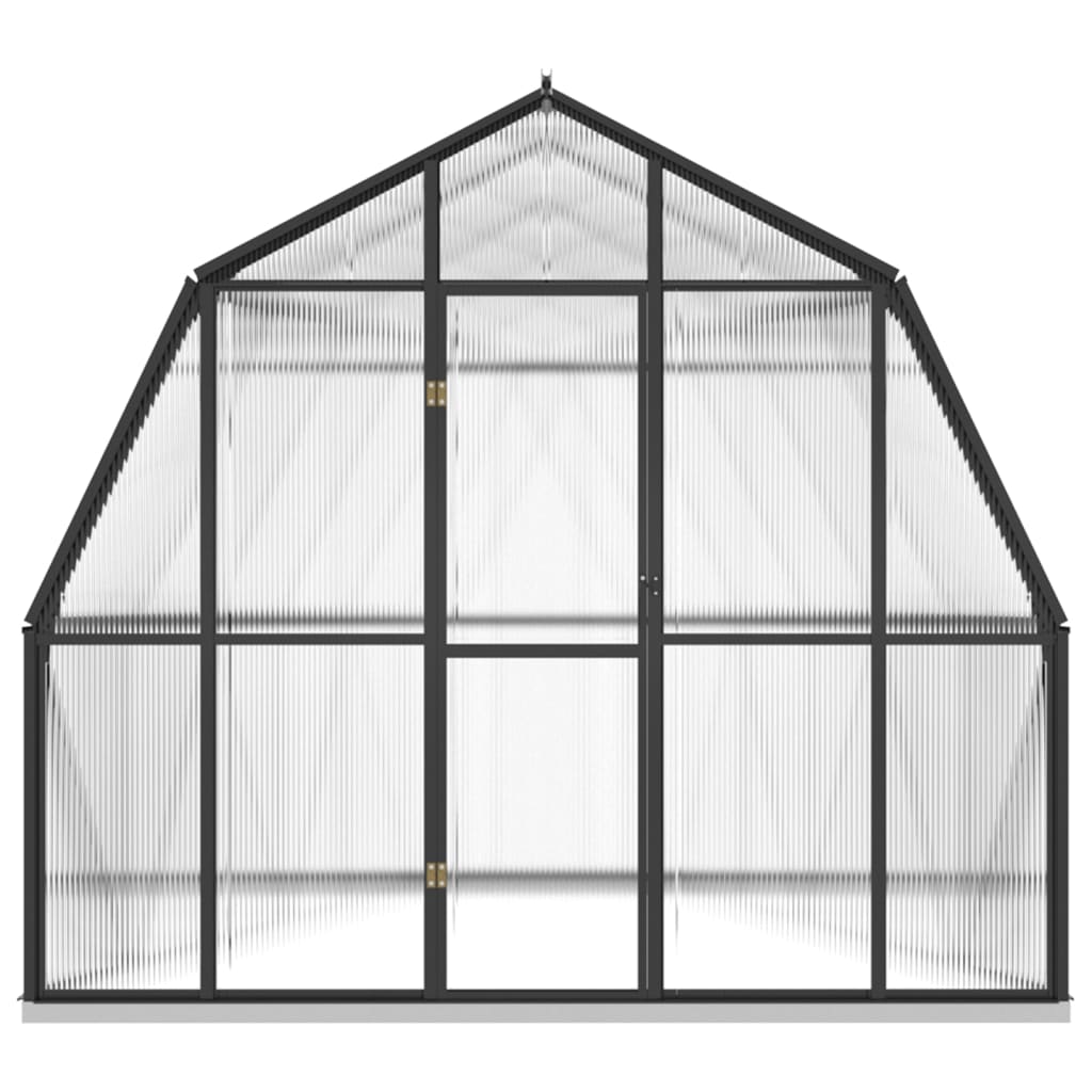 Vidaxl Greenhouse avec cadre de base 9,53 m² Aluminium anthracite -colored