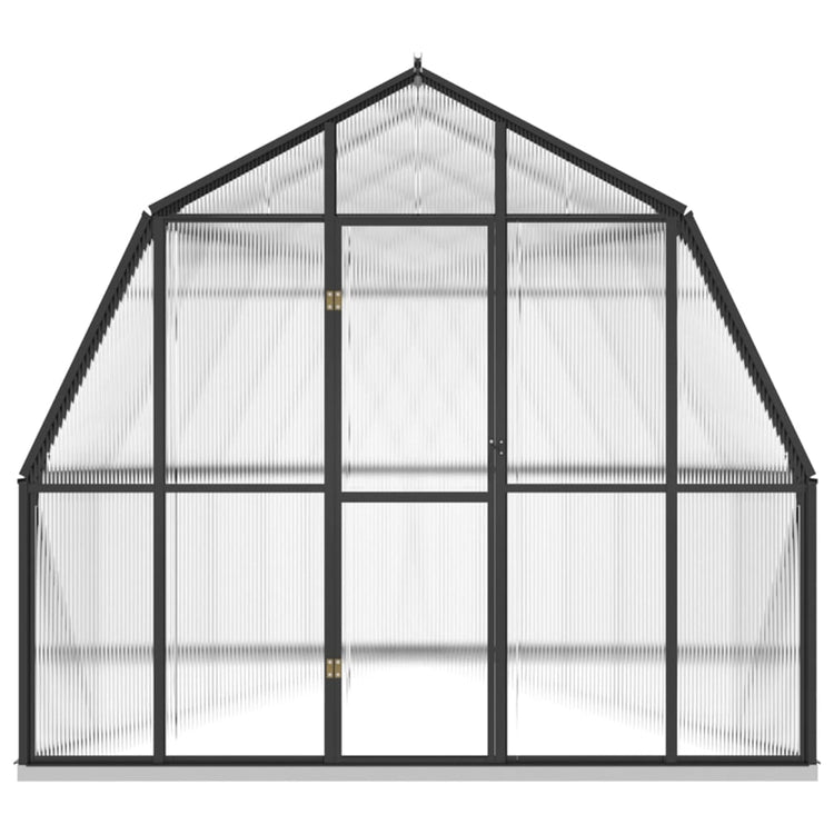 Vidaxl Greenhouse avec cadre de base 12,63 m² Aluminium anthracite -colored