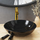 Vidaxl Washingin avec grue et en verre de vidange pop-up noir