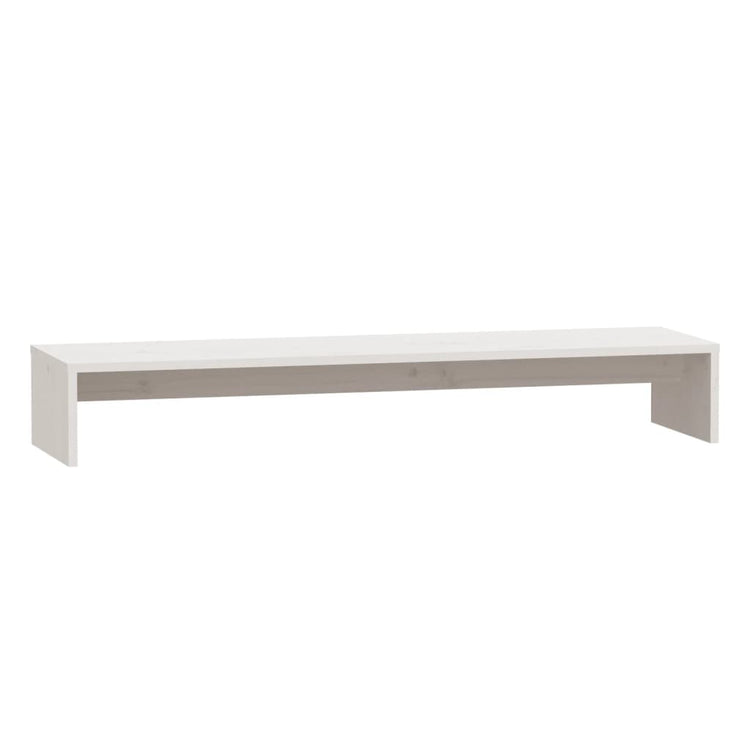 Vidaxx support pour moniteur 100x27x15 cm bois de pin massif blanc