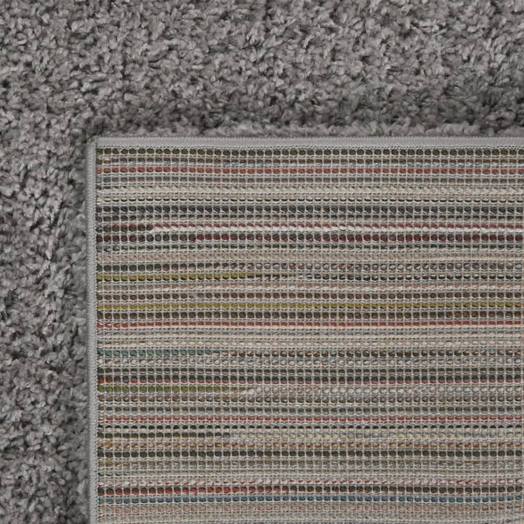 Tapis vidaxl tas haut shaggy 120x170 cm gris