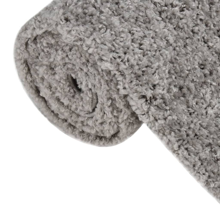 Tapis vidaxl tas haut shaggy 120x170 cm gris