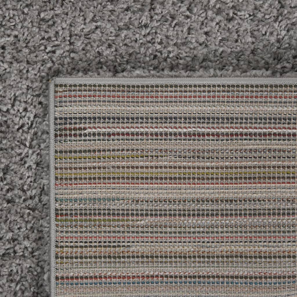 Tapis vidaxl tas haut hirsute 160x230 cm gris