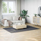 Tapis vidaxl lavable à pôle court antidérapant 160x230 cm anthracite
