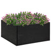 Boîte de planification Vidaxl 80x80x40 cm Poly Rattan Black