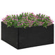 Boîte de planification Vidaxl 80x80x40 cm Poly Rattan Black