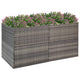 Boîte de planification Vidaxl 157x80x80 cm Poly Rattan Grey
