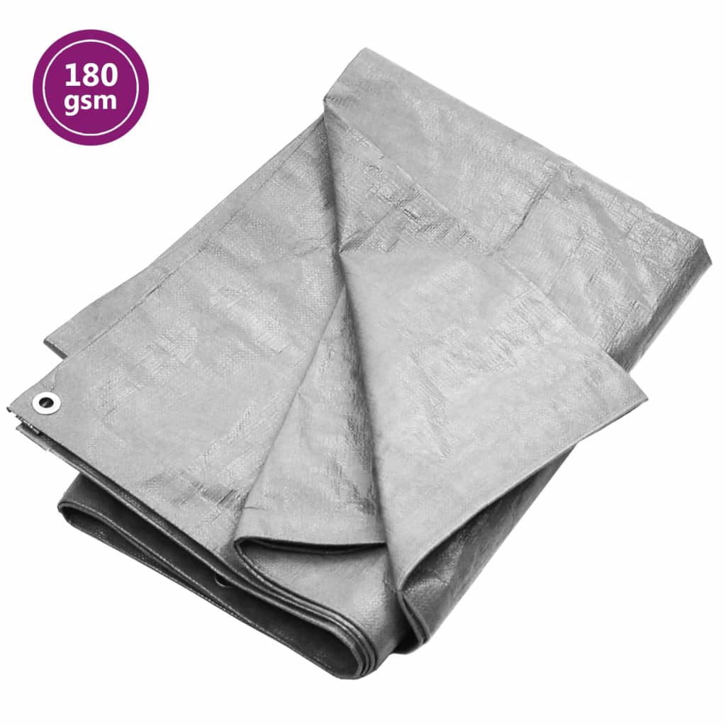 Dispositif Vidaxl 180 g m² 4x6 m gris HDPE