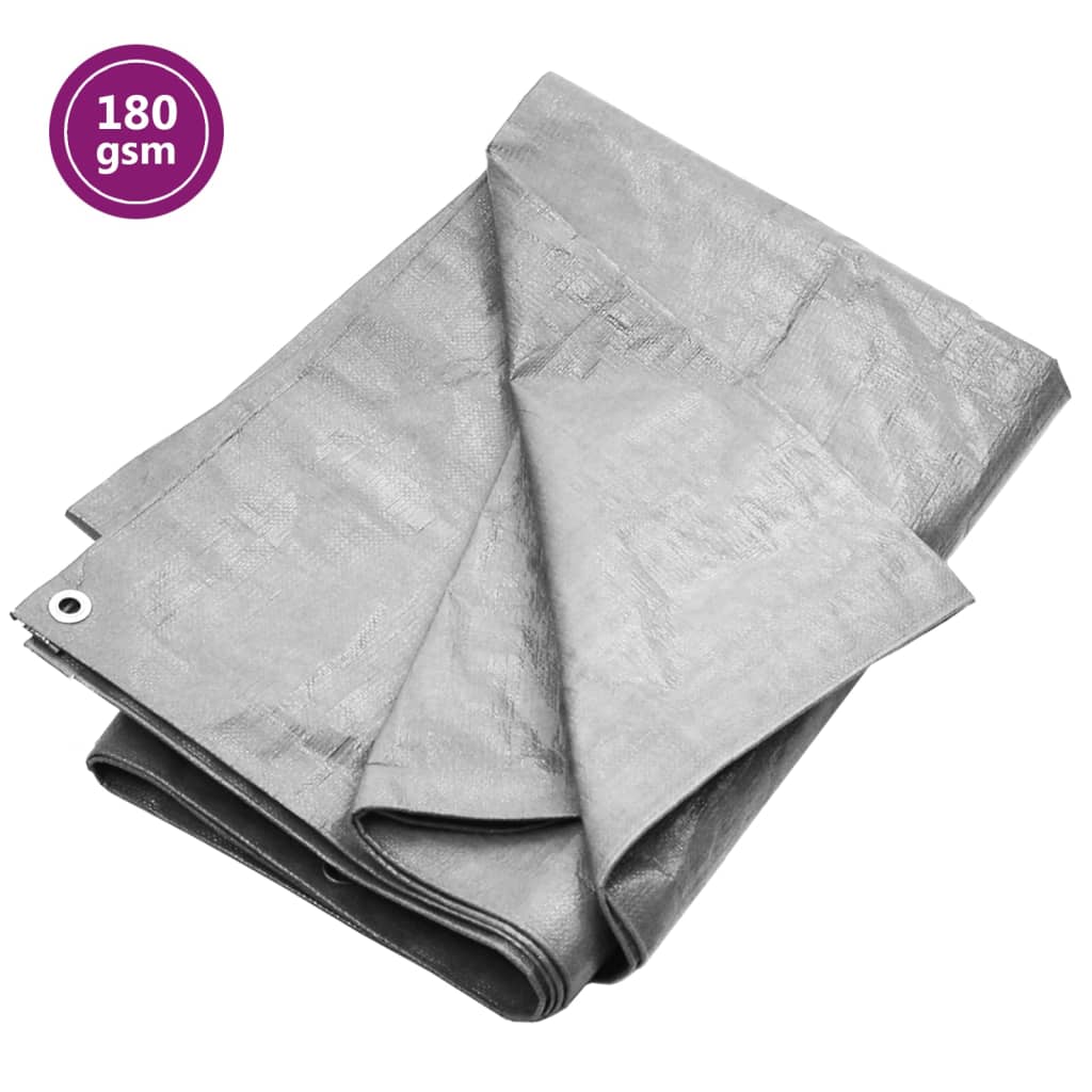 Dispositif Vidaxl 180 g m² 8x8 m gris HDPE