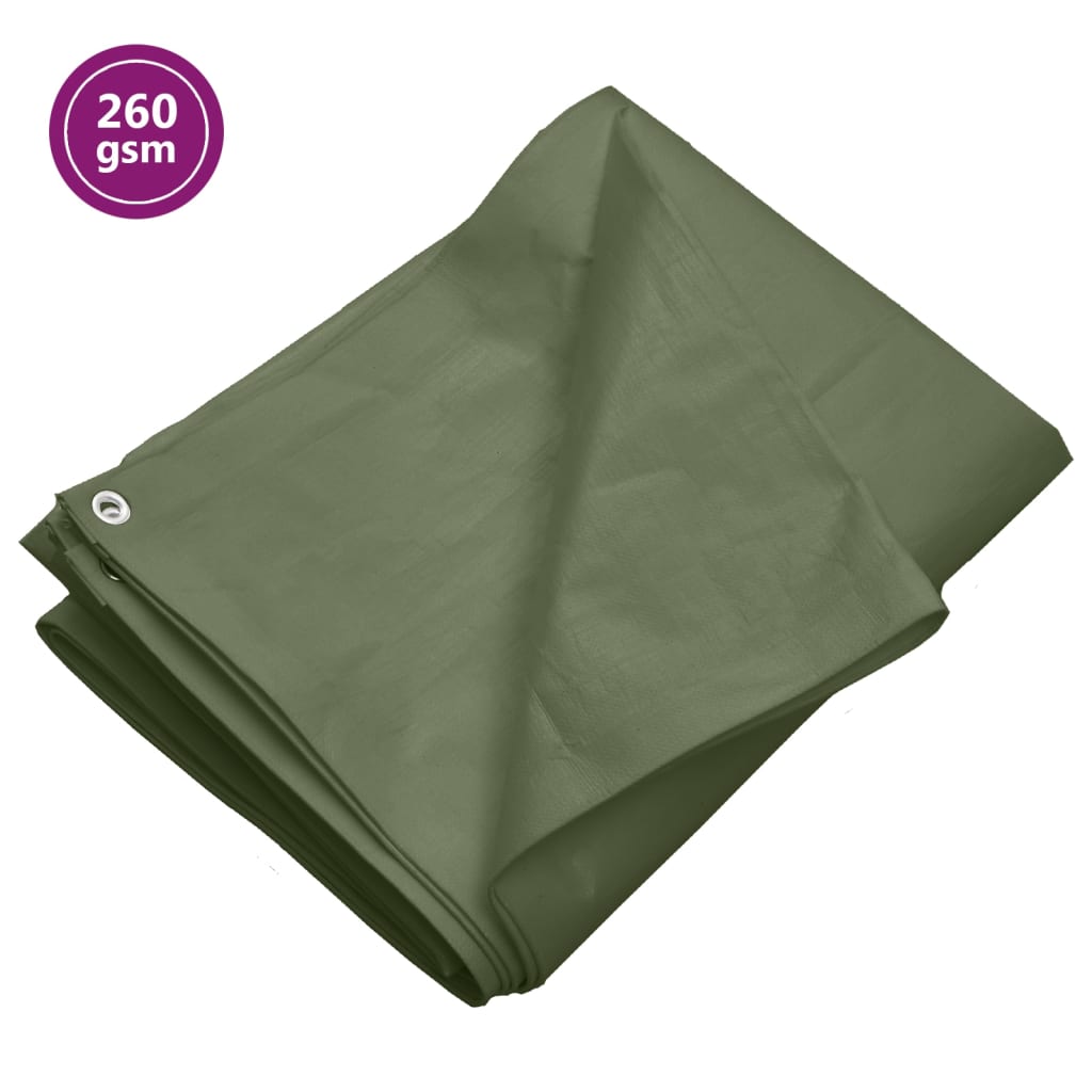 Vidaxl Device Sail 260 g m² 4x6 m HDPE vert