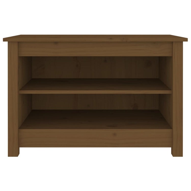 Armoire à chaussures vidaxl 70x38x45,5 cm en pin massif marron