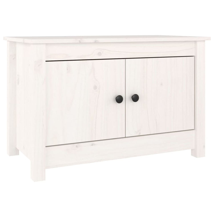 Armoire à chaussures Vidaxl 70x38x45,5 cm en pin massif blanc