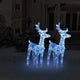 Vidaxl Christmas Animaux 2 ST 80 LEDS Bleu acrylique