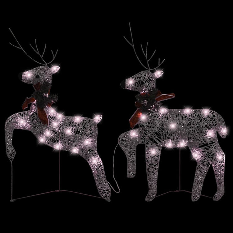 Vidaxl Christmas Animals 2 st 40 LEDS Gold colored