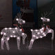 Vidaxl Christmas Animals 2 st 40 LEDS Gold colored