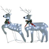 Vidaxl Christmas Animals 2 st 40 LEDS blanc