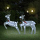 Vidaxl Christmas Animals 2 st 40 LEDS blanc