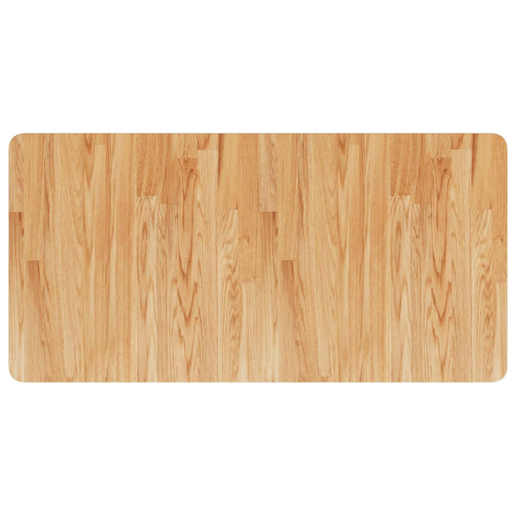Tableau de lavabo VIDAXL 100x50x2,5 cm Brun clair en bois massif traité