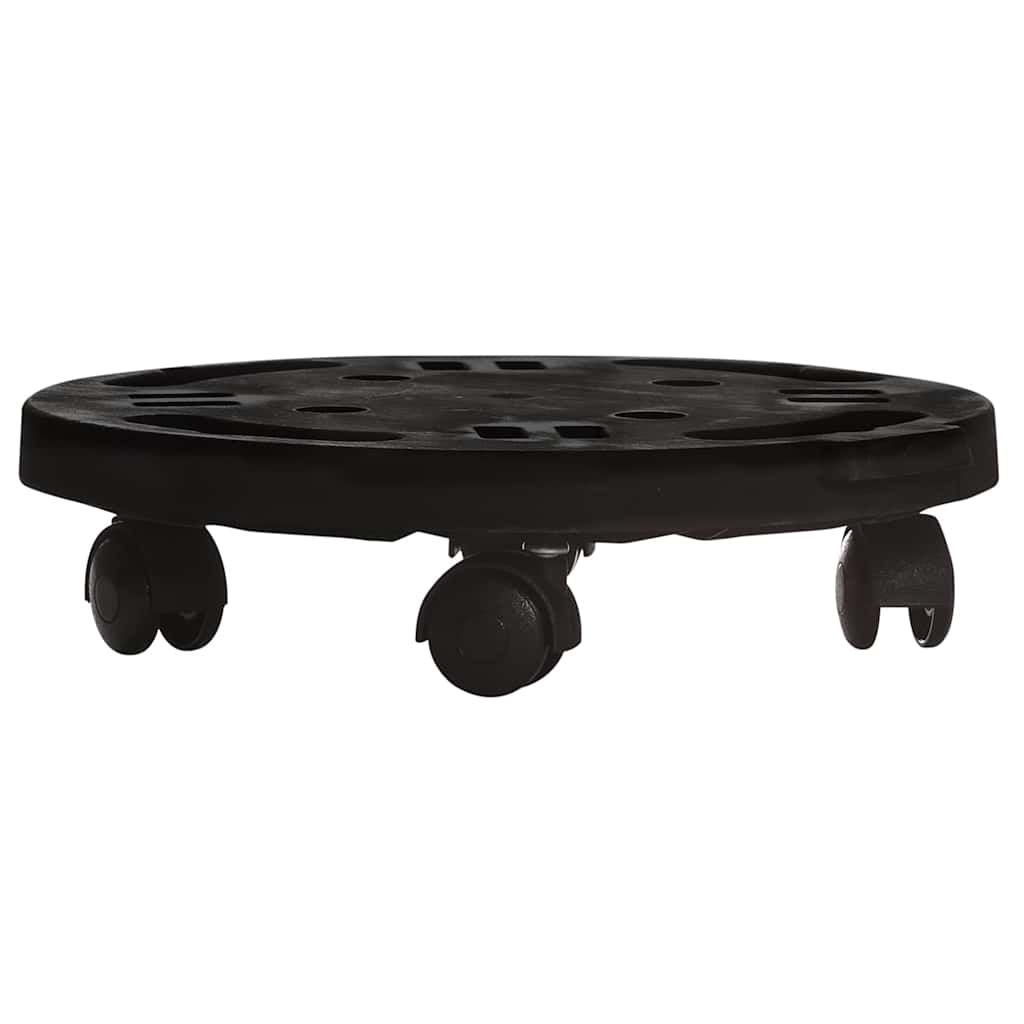 Chariot végétal vidaxl avec roues 170 kg de diamètre 30 cm noir