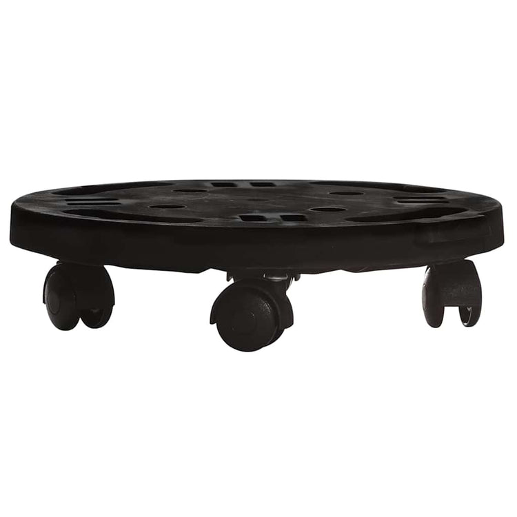 Chariot végétal vidaxl avec roues 170 kg de diamètre 30 cm noir