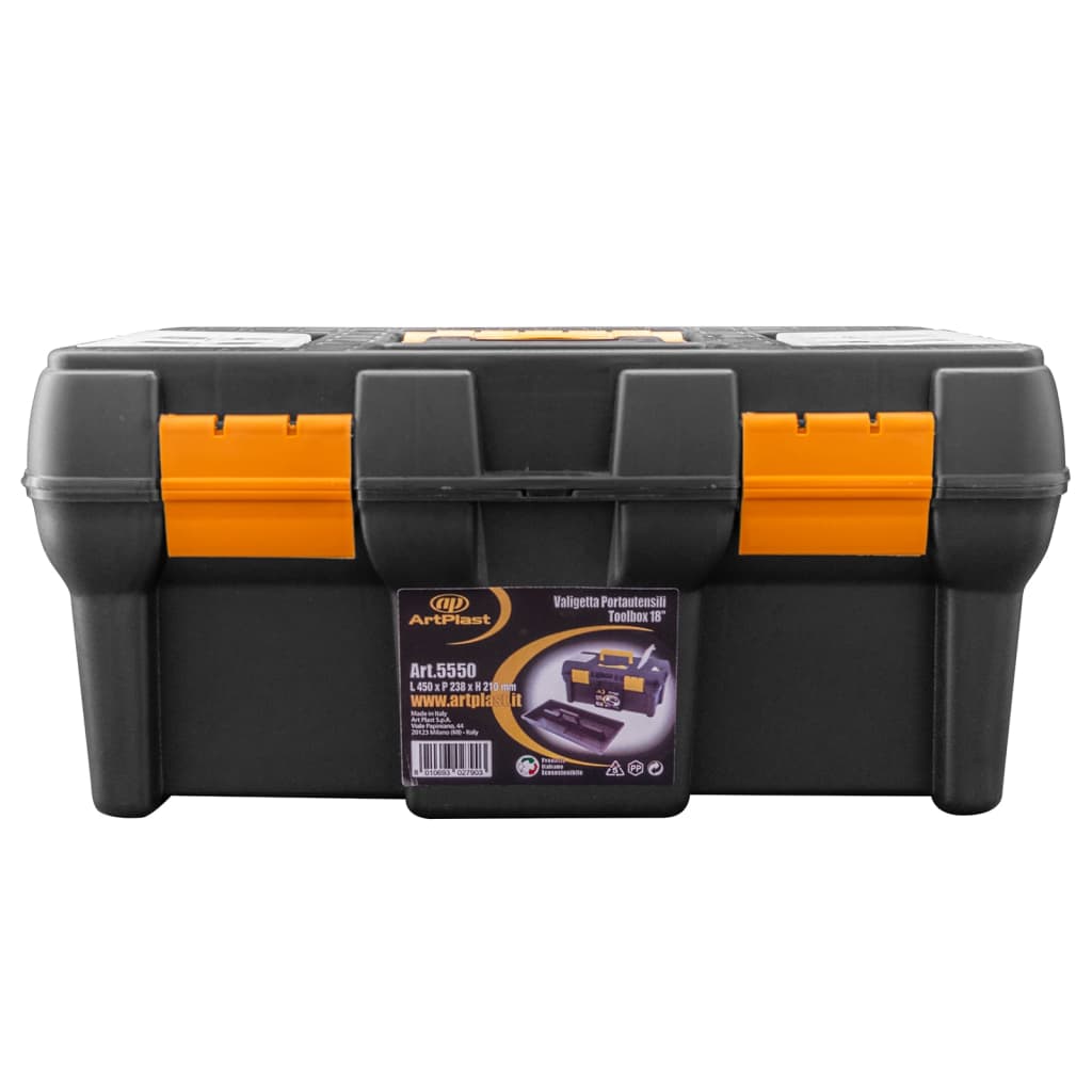 Boîte à outils Vidaxl 450x240x210 mm en polypropène